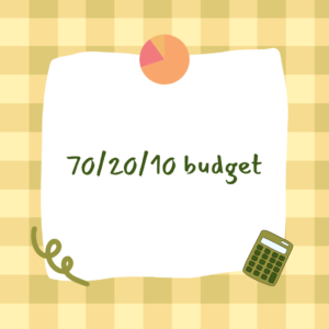 70/20/10 budget