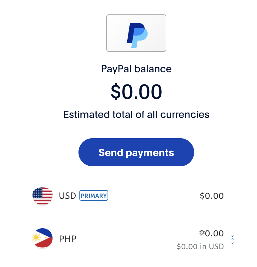 paypal make usd as primary currency